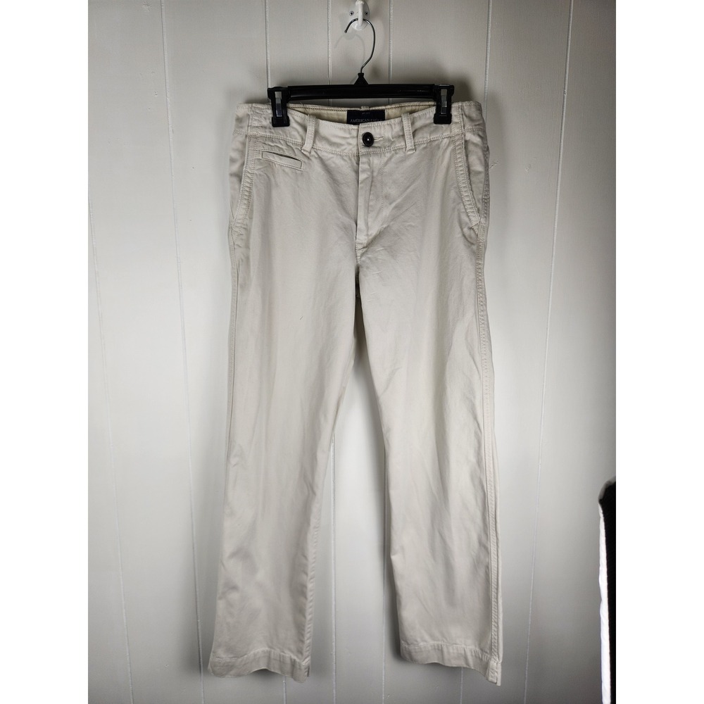 American Eagle Outfitters Relaxed Light Khaki Pants Mens 31x32 Cotton Chinos